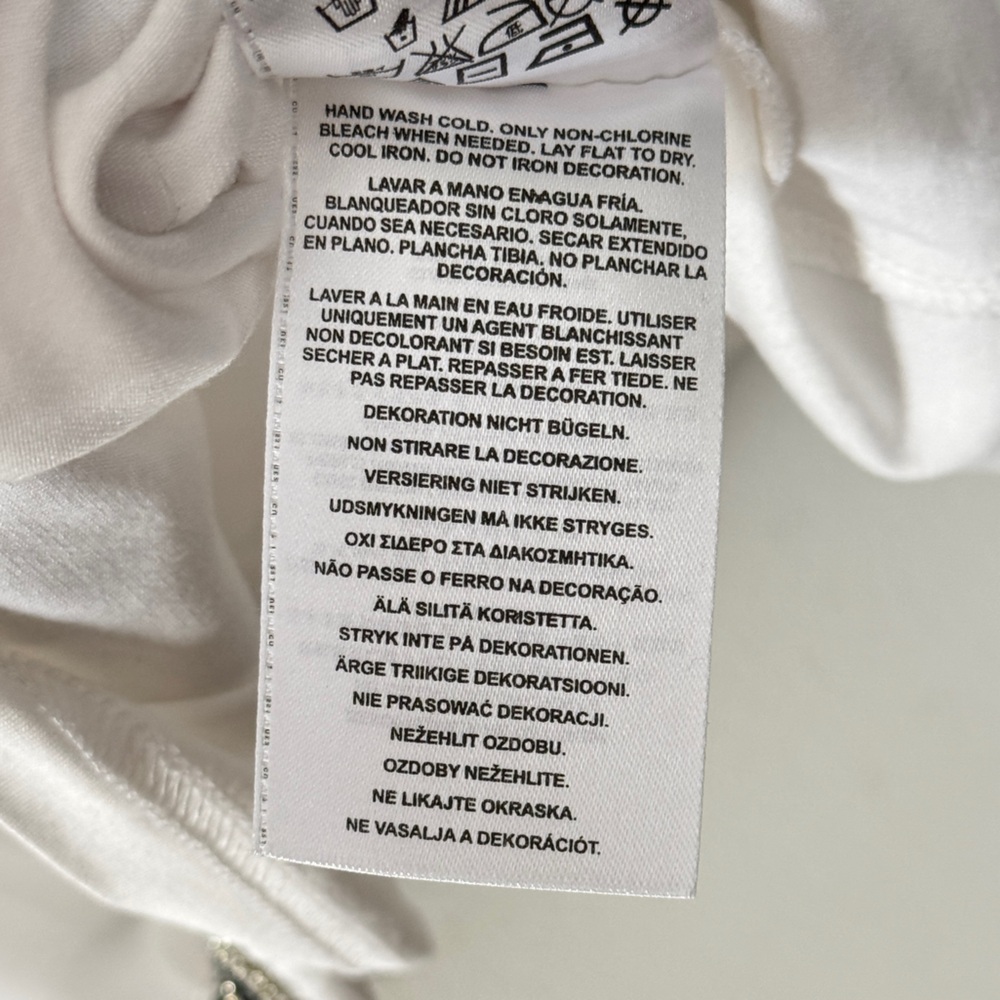 GUESS Y2K White Sleeveless Beaded Trim Blouson Mini Dress Cinched Elastic Waist - Picture 10 of 13